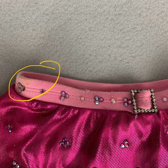 Mara Dancewear Child Small Pink Performance Skirt Set Sequin Dance Costume - Picture 6 of 11